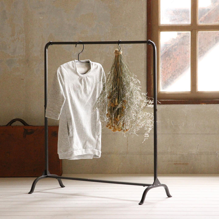 ハンガーラックジョセフアイアンロー組立式幅71cm収納幅71×奥行30×高さ80cm