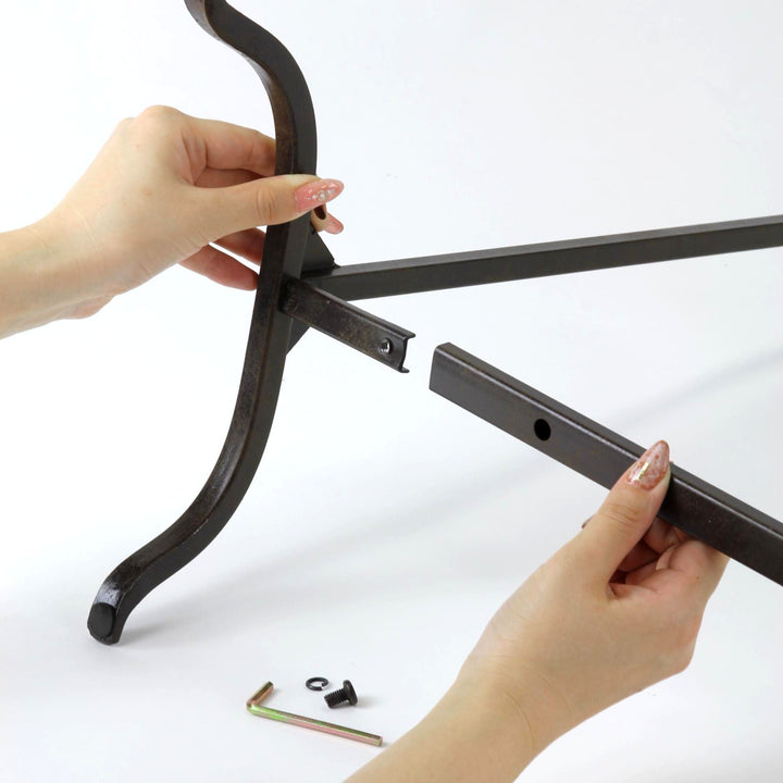 ハンガーラックジョセフアイアンロー組立式幅71cm収納幅71×奥行30×高さ80cm