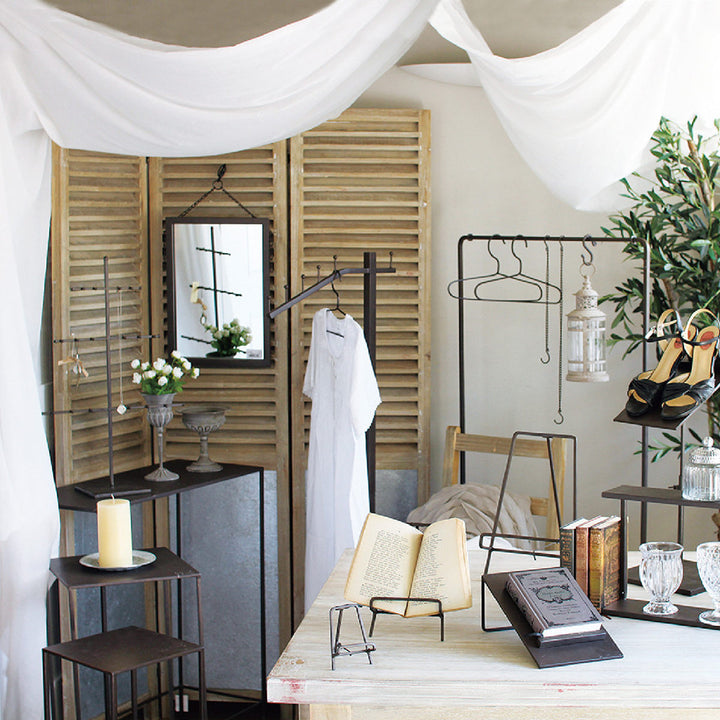 ハンガーラックジョセフアイアンスリム組立式幅45cm収納幅45×奥行30×高さ144.5cm