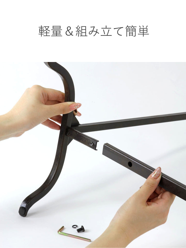 ハンガーラックジョセフアイアンスリム組立式幅45cm収納幅45×奥行30×高さ144.5cm