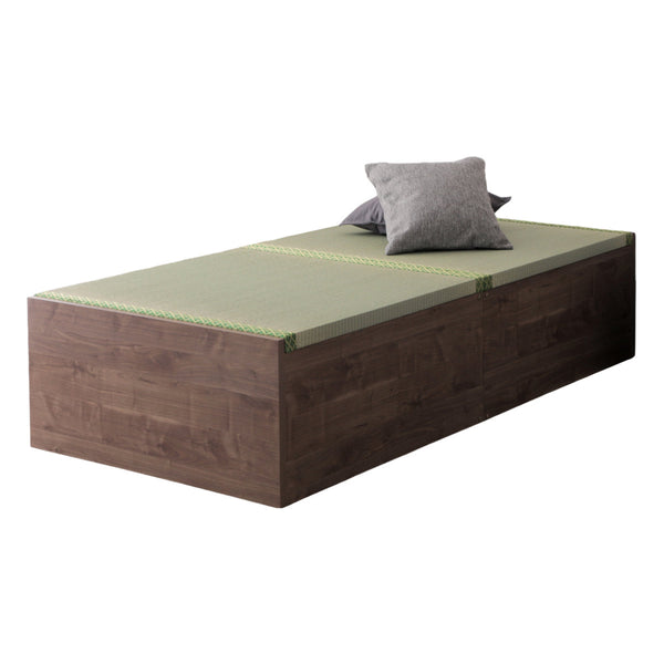 連結ベッドセミダブルハイタイプ天然い草小上がり風日本製