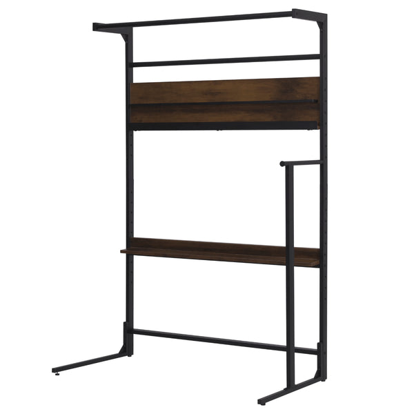 ベッド上ハンガーラック幅110cmヘッドボード