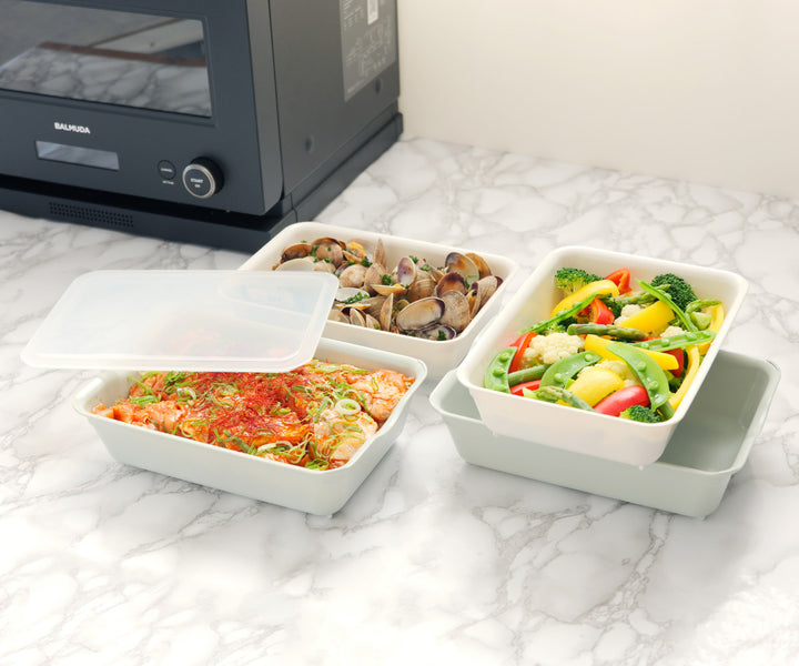 イージーバットザル3点セット深型蓋付き電子レンジ対応日本製