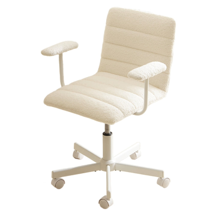 オフィスチェア肘付昇降式座面高40～52cmブークレ生地