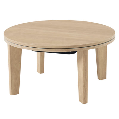 こたつテーブル 円型 直径68cm 大理石調 木目調 カジュアルコタツ