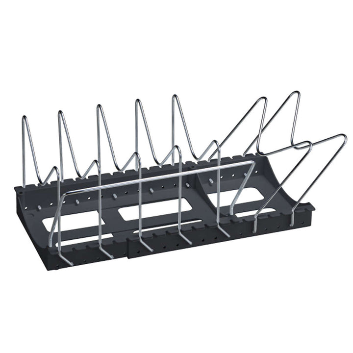 フライパンスタンドフライパン鍋鍋ふたスタンド2WAY伸縮タイプブラックシリーズ