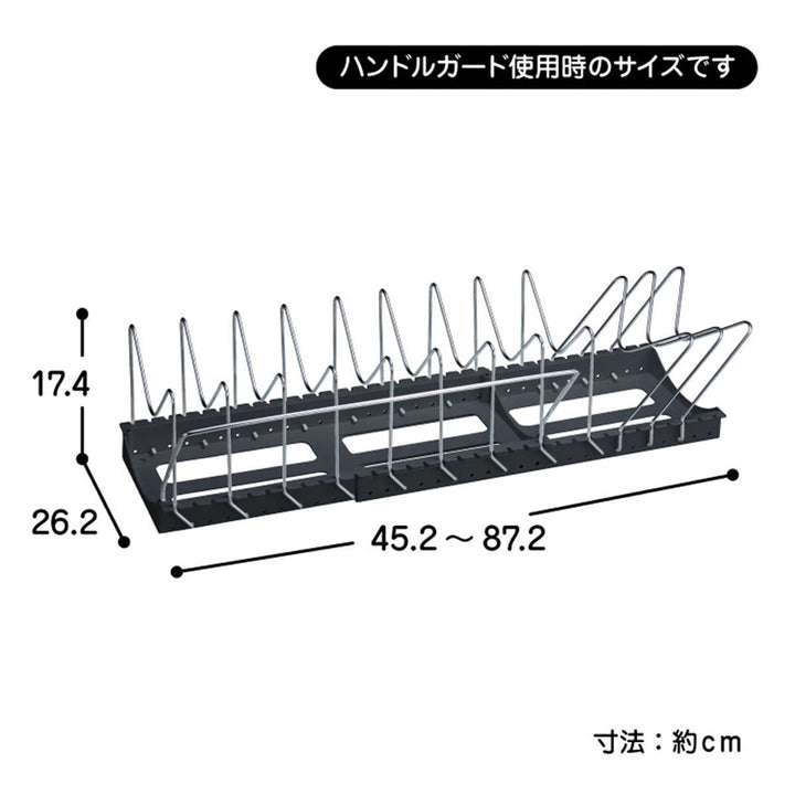 フライパンスタンドフライパン鍋鍋ふたスタンド2WAYワイドタイプブラックシリーズ