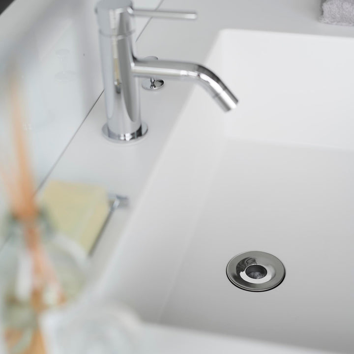 山崎実業tower洗面排水口ゴミ受けネットホルダータワーシルバー