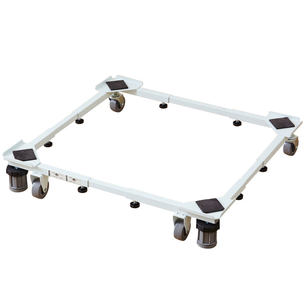 洗濯機台角パイプ洗濯機台キャスター付きサイズ調節