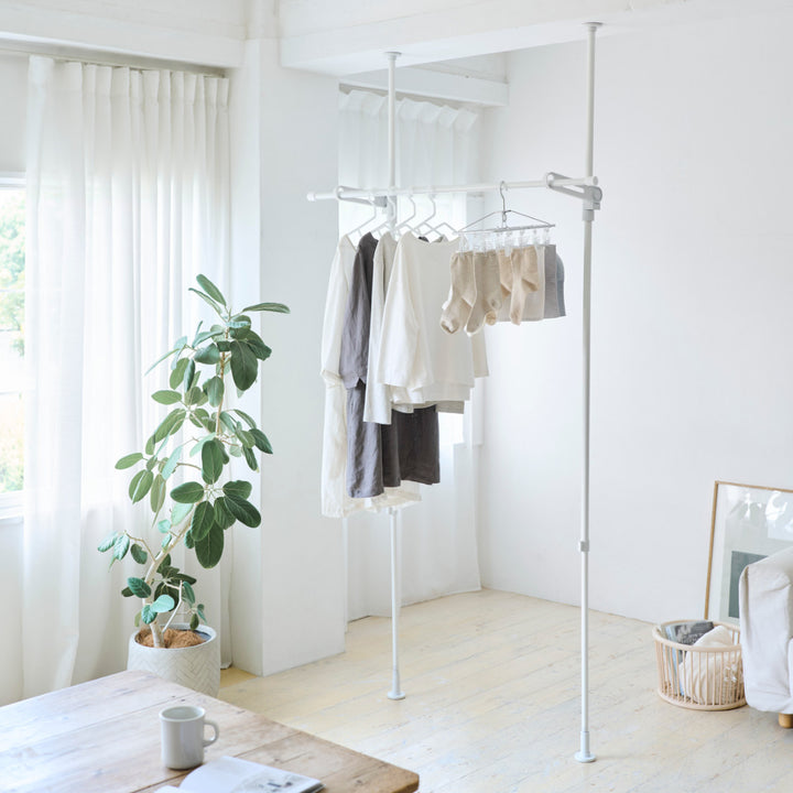 室内物干し竿受け室内つっぱり竿受け1段