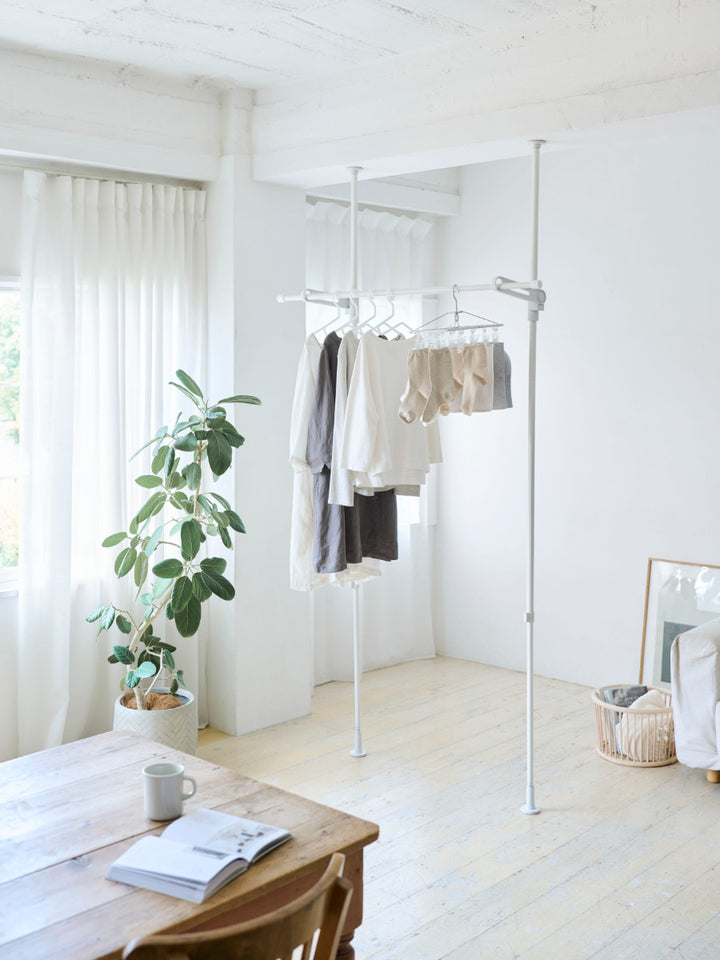 室内物干し竿受け室内つっぱり竿受け1段