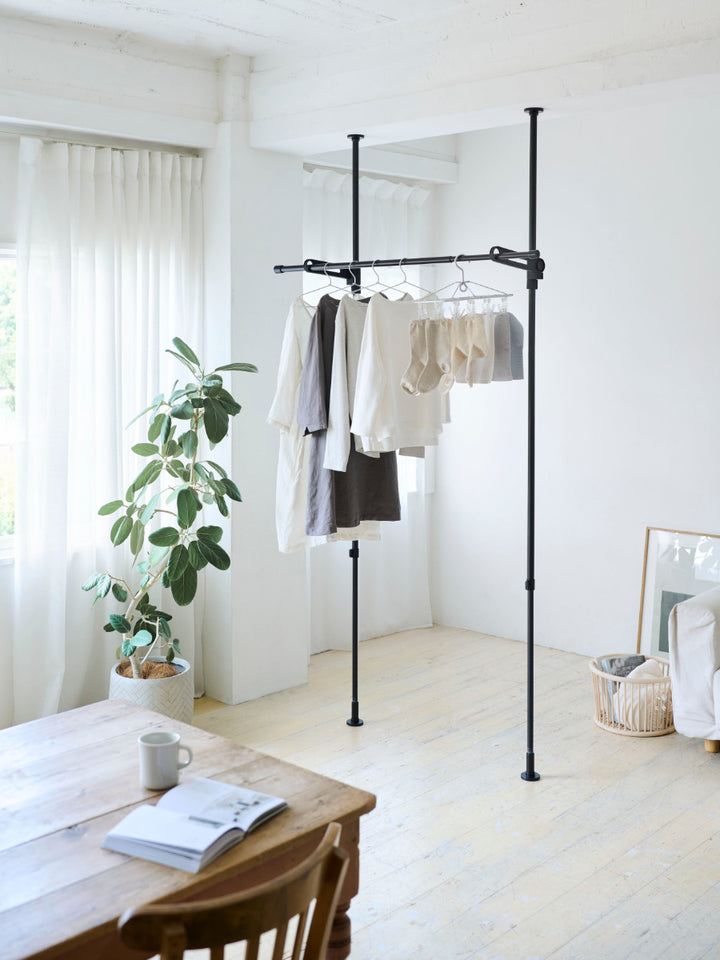 室内物干し竿受け室内つっぱり竿受け1段