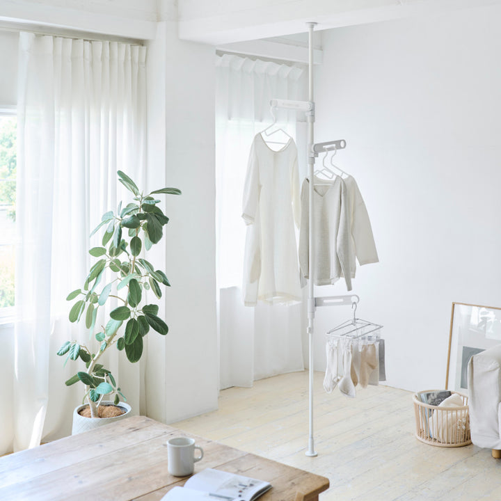 室内物干し竿受け室内つっぱり竿受け3段