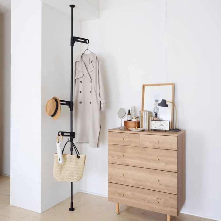 室内物干し竿受け室内つっぱり竿受け3段