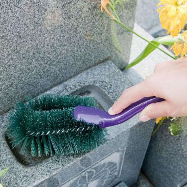 お墓洗い墓石用角洗いブラシ