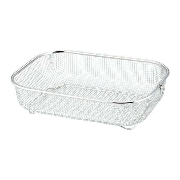 水切りカゴサッと使えるシンプル水切りかごステンレス製