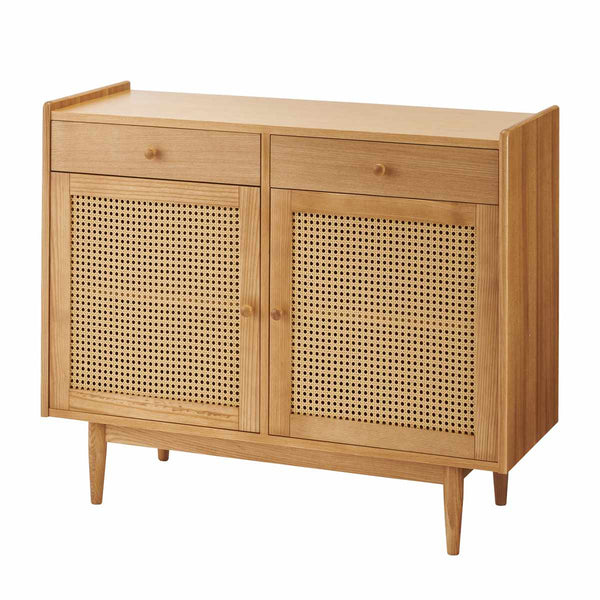 formキャビネット幅100cmガモットラタン調