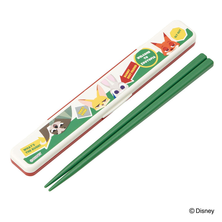 箸箱セット抗菌音の鳴らない箸箱セットズートピアワッペン