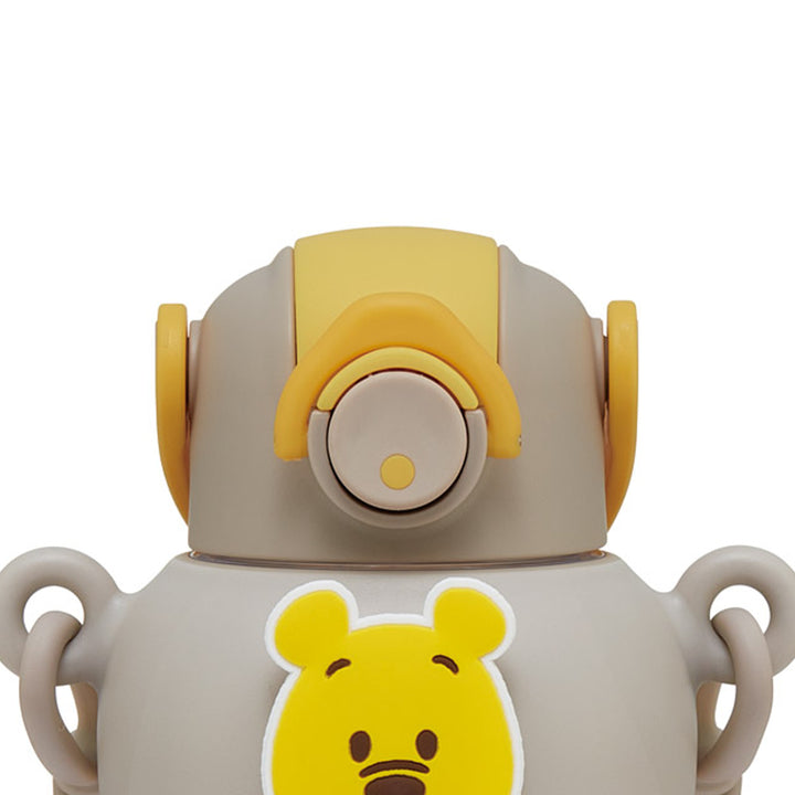 水筒650mlラバーマスコット付ストローボトルくまのプーさん