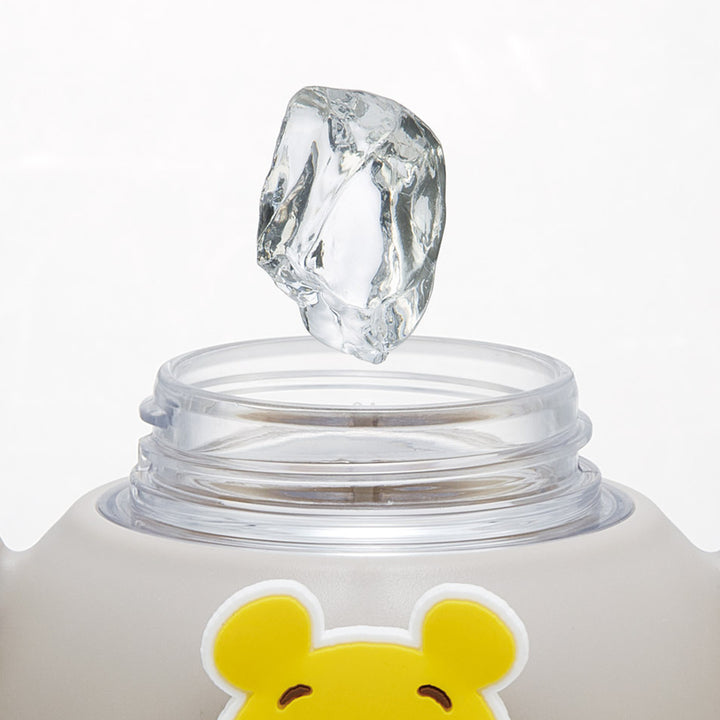 水筒650mlラバーマスコット付ストローボトルくまのプーさん