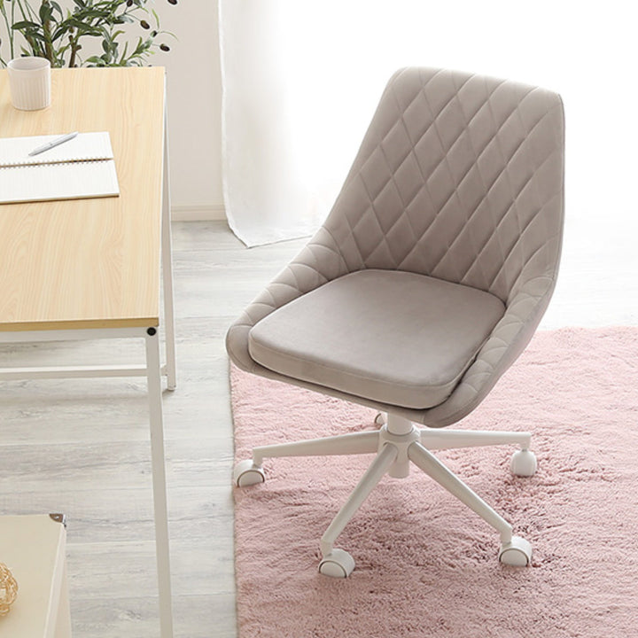 大人かわいいチェアLueurオフィスチェア昇降式座面高43.5～52cmワークチェア