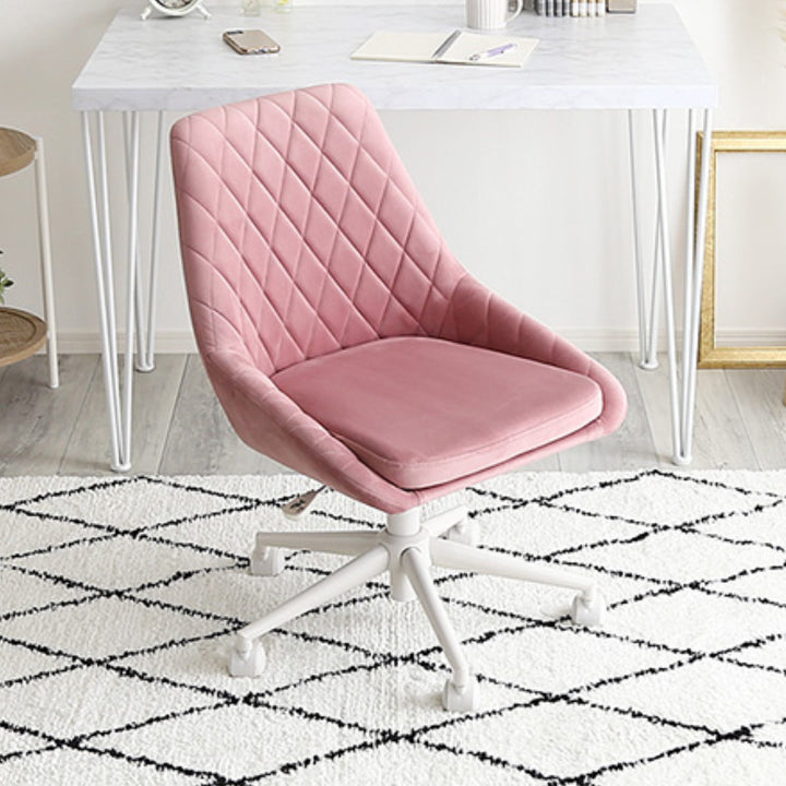 大人かわいいチェアLueurオフィスチェア昇降式座面高43.5～52cmワークチェア