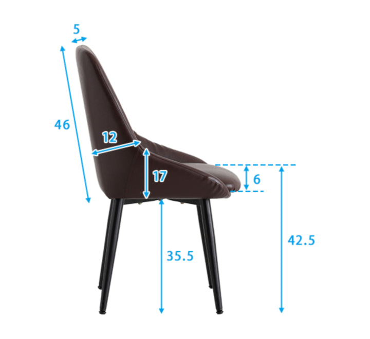 ダイニングチェア座面高42.5cmヴィンテージ風