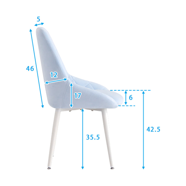 大人かわいいダイニングチェアLaird座面高42.5cm