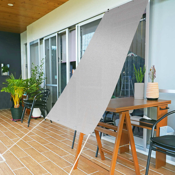 日除け遮熱オーニング90cm×180cmホワイトシルバー