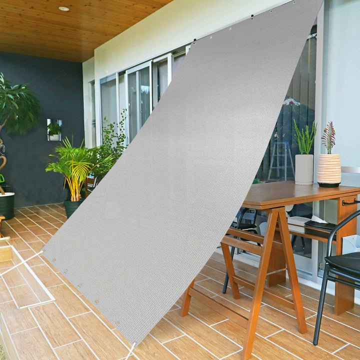 日除け遮熱オーニング180cm×240cmホワイトシルバー