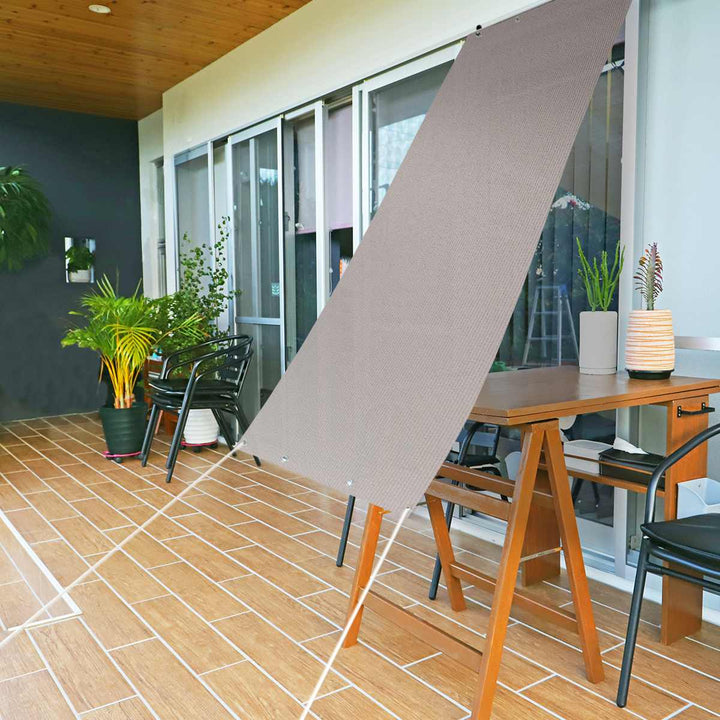 日除け防虫オーニング90cm×180cmブラウングレー