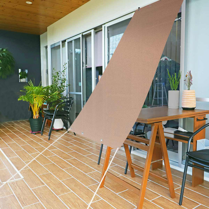 日除け防虫オーニング90cm×180cmブラウングレー