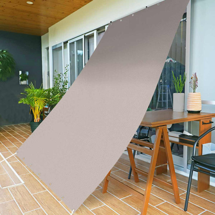 日除け防虫オーニング180cm×240cmブラウングレー