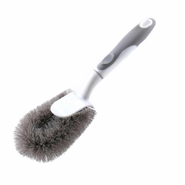 ハンドル付きたわしカビ腐食に強い浴室床キッチン鍋やわらか中サイズ