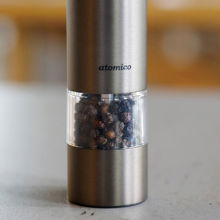 電動ミル充電式atomico台付きソルト＆ペッパーミル