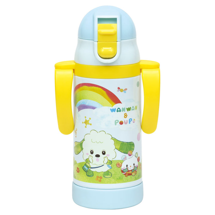 水筒ストローステンマグいないいないばあっ！2way保冷軽量350mlストロー付き子ども