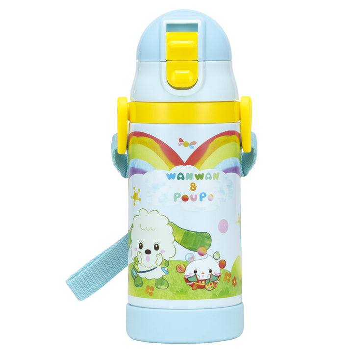 水筒ストローステンマグいないいないばあっ！2way保冷軽量350mlストロー付き子ども