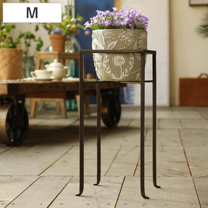 花台ジョセフアイアンフラワープランターラックMサイズ
