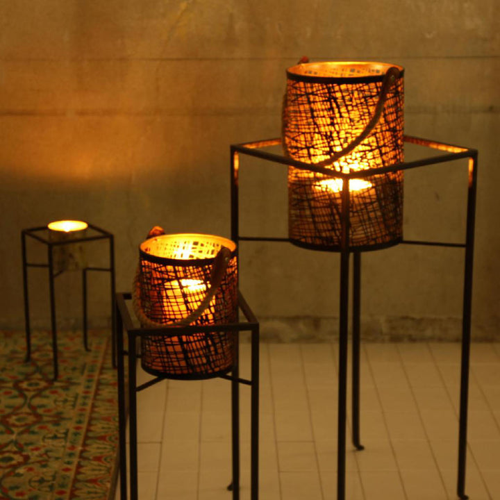 花台ジョセフアイアンフラワープランターラックMサイズ