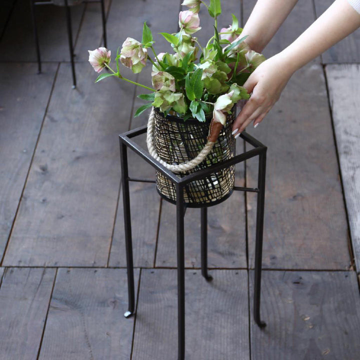 花台ジョセフアイアンフラワープランターラックMサイズ