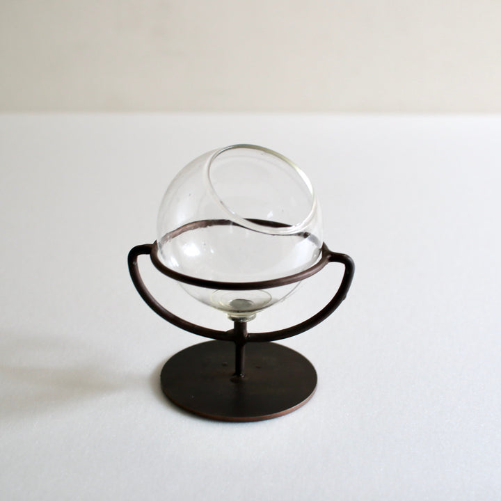 花瓶アイアンガラスカップフラワーベース