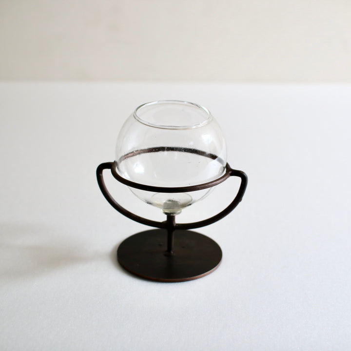 花瓶アイアンガラスカップフラワーベース