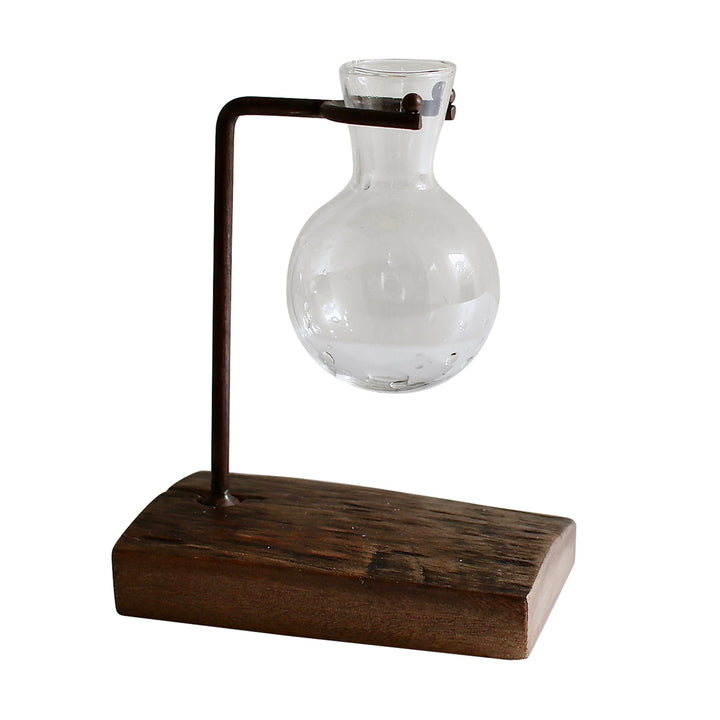 花瓶アイアンガラスハンギングフラワーベース