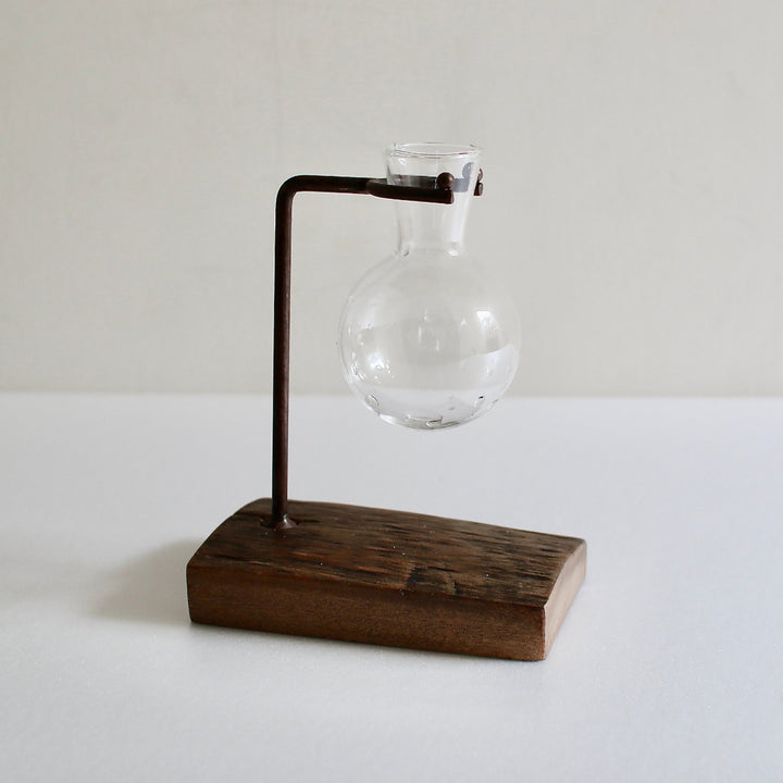 花瓶アイアンガラスハンギングフラワーベース