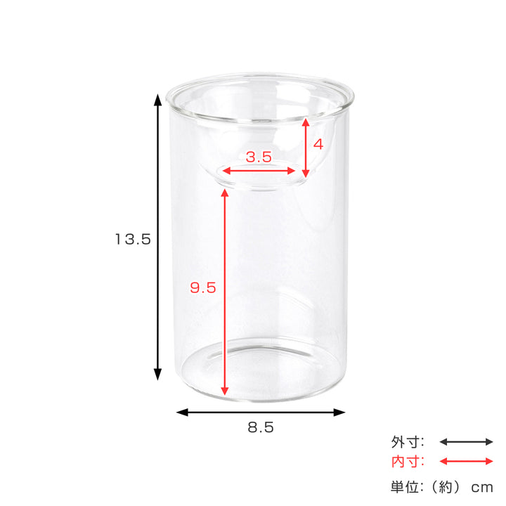 花瓶BULBVASE水栽培ガラスベースショート水耕栽培