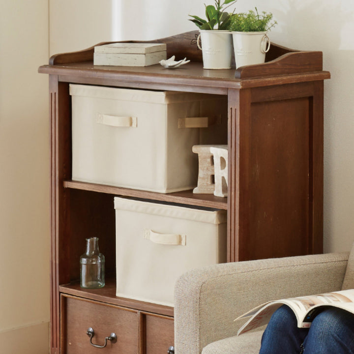 収納ボックス布不織布ふた付き整理箱2個組カラーボックスインナーボックス