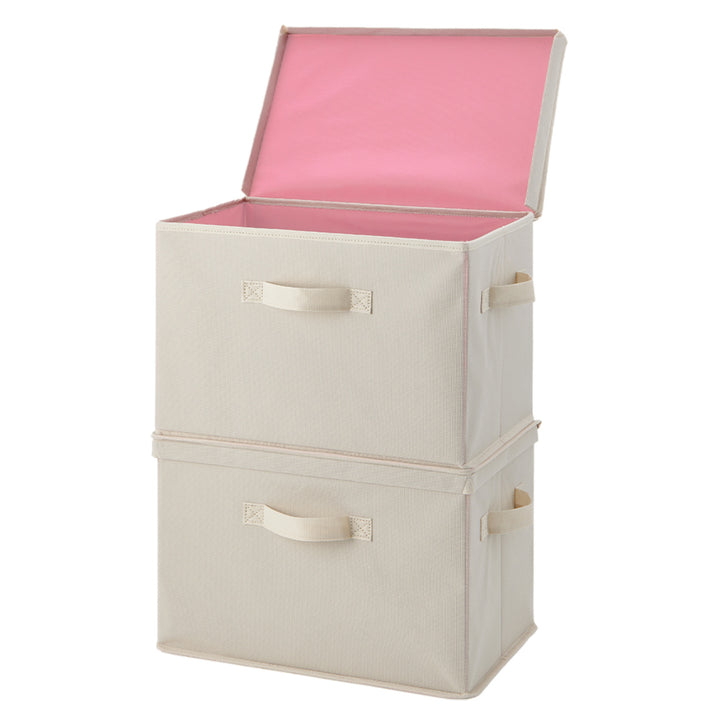 収納ボックス布不織布ふた付き整理箱2個組カラーボックスインナーボックス