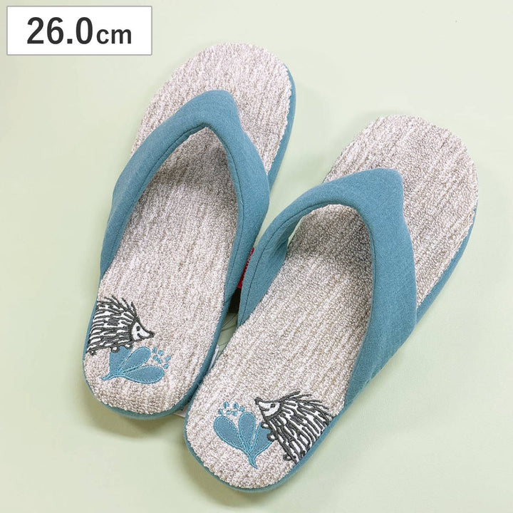 スリッパリサ・ラーソン鼻緒スリッパはりねずみ約26.0cm洗える