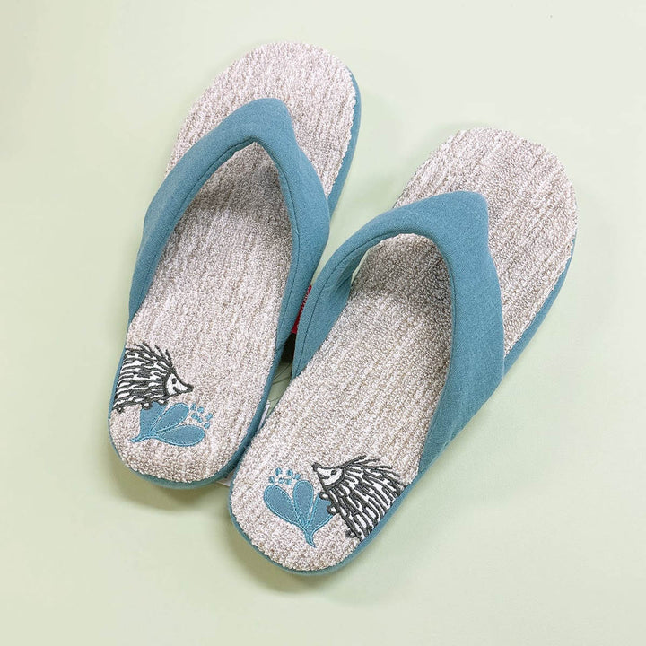 スリッパリサ・ラーソン鼻緒スリッパはりねずみ約26.0cm洗える