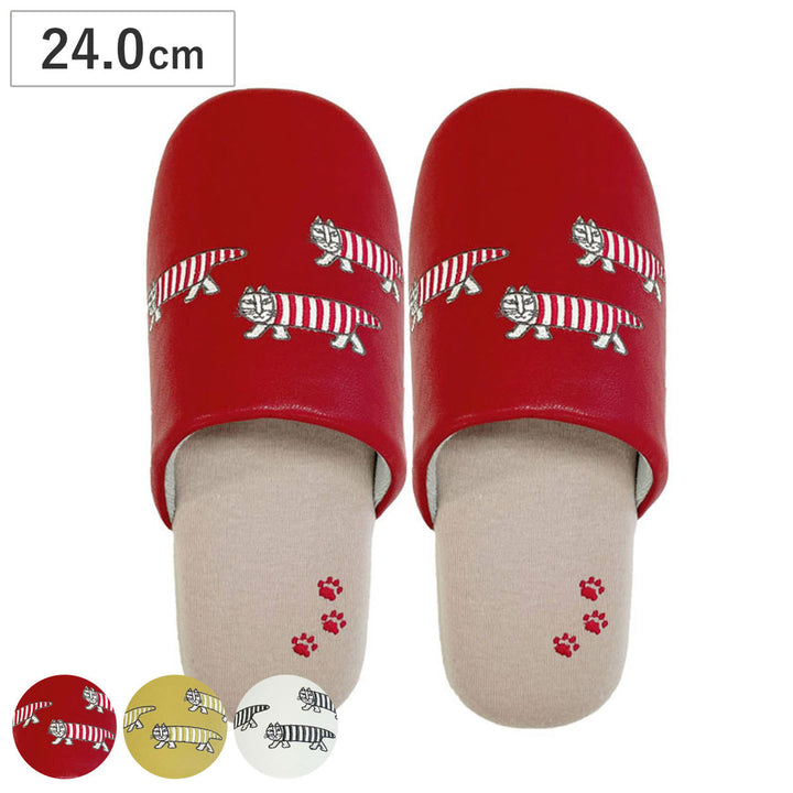 スリッパリサ・ラーソンあしあとマイキーM約24.0cm